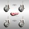 Service Caster 4 Inch 316SS Thermoplastic Rubber Swivel 1/2 Inch Threaded Stem Caster Set Brake SCC-SS316TS20S414-TPRB-TLB-121315-4 - alternate 4